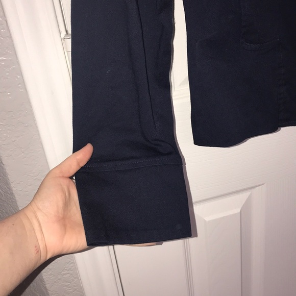 EUC Teen Tween Size L Large Peacoat Jacket Navy - Picture 2 of 6